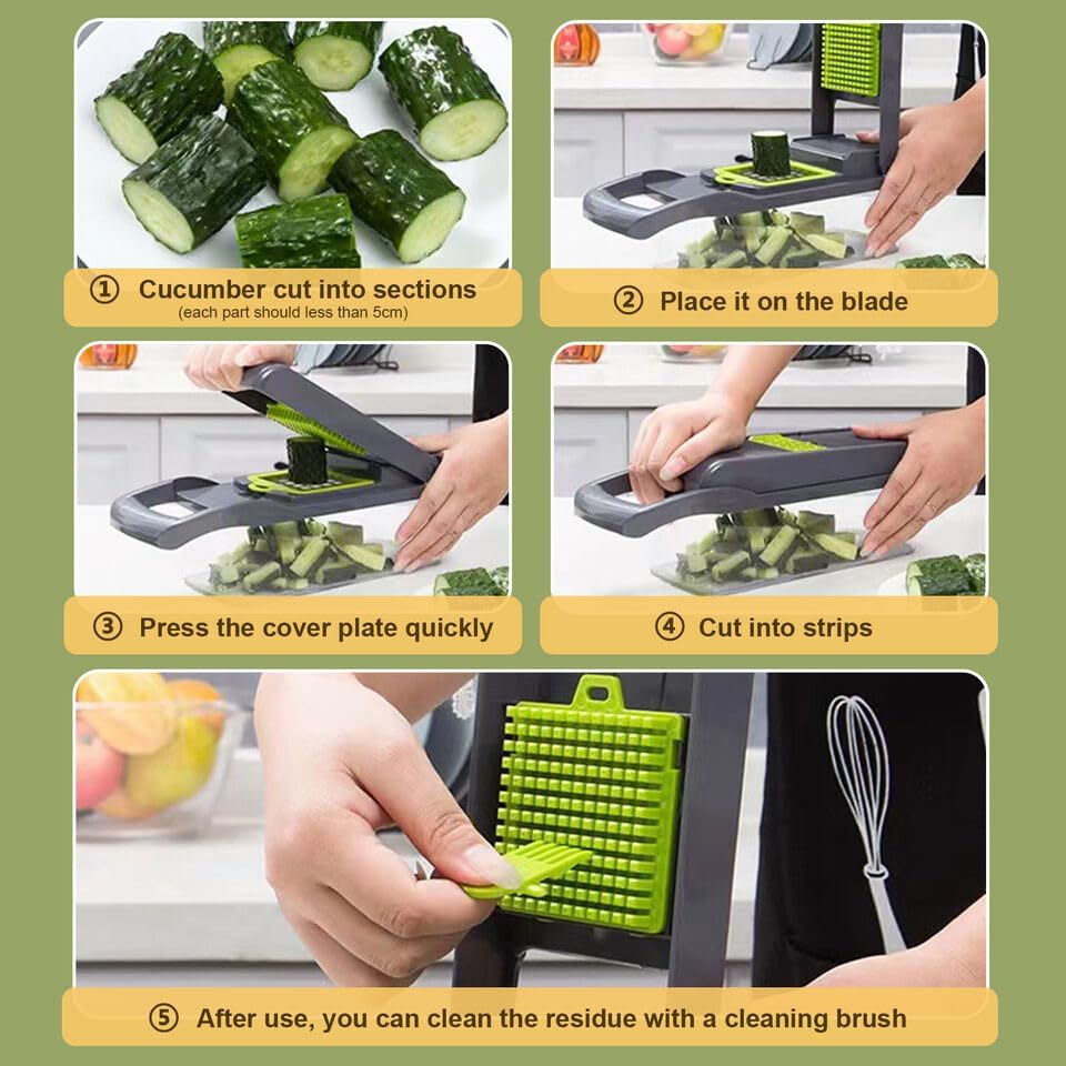 Premium Vegetable Peeler, Grater for Cucumber, Potato, Carrot, Onion, Tomato, Garlic