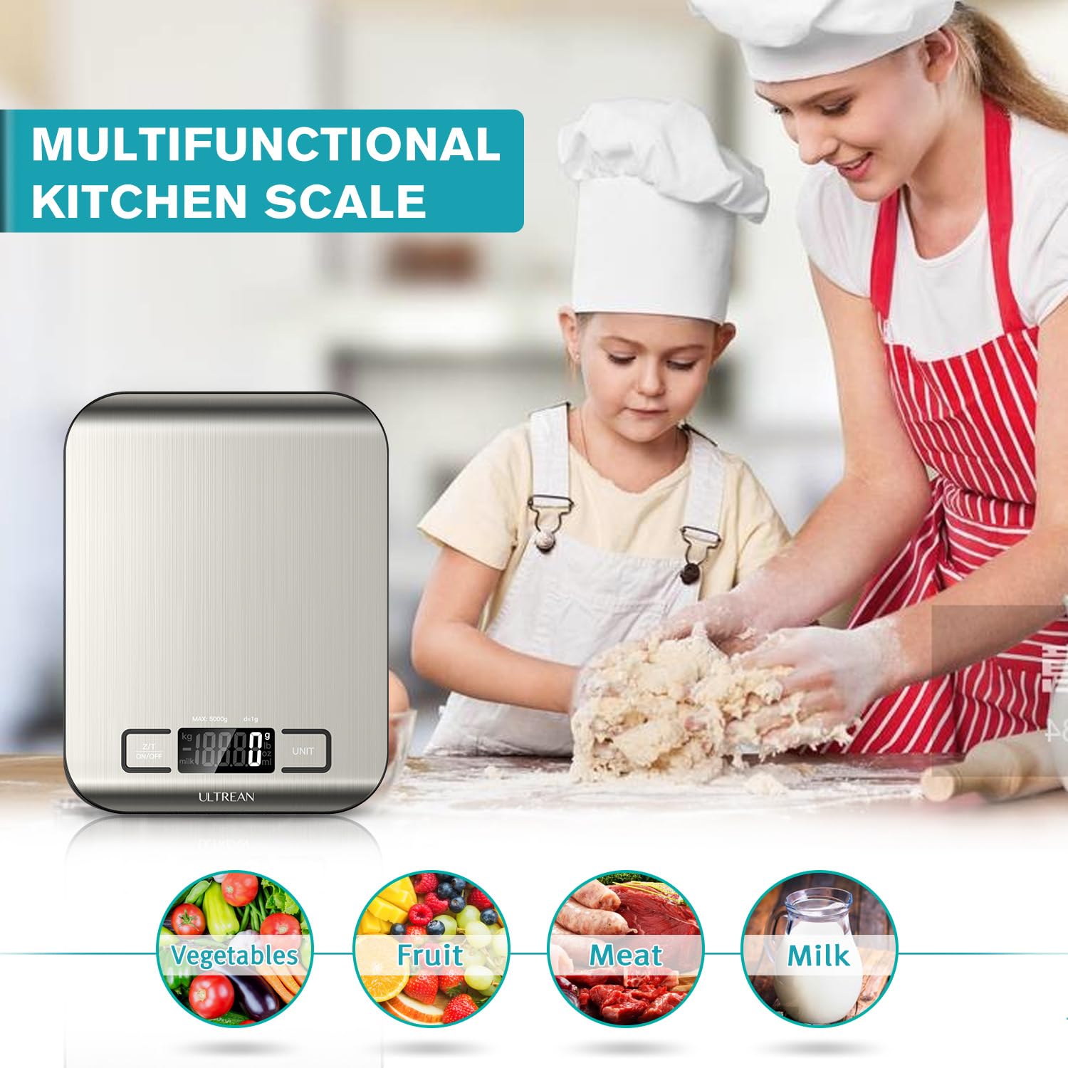 Digital Electronic Kitchen Food Diet Postal Scale Weight Balance 5KG